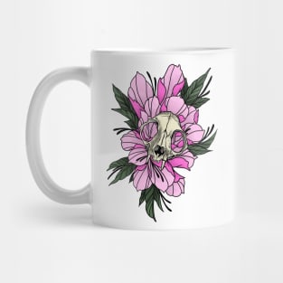 Floral Skull Mug